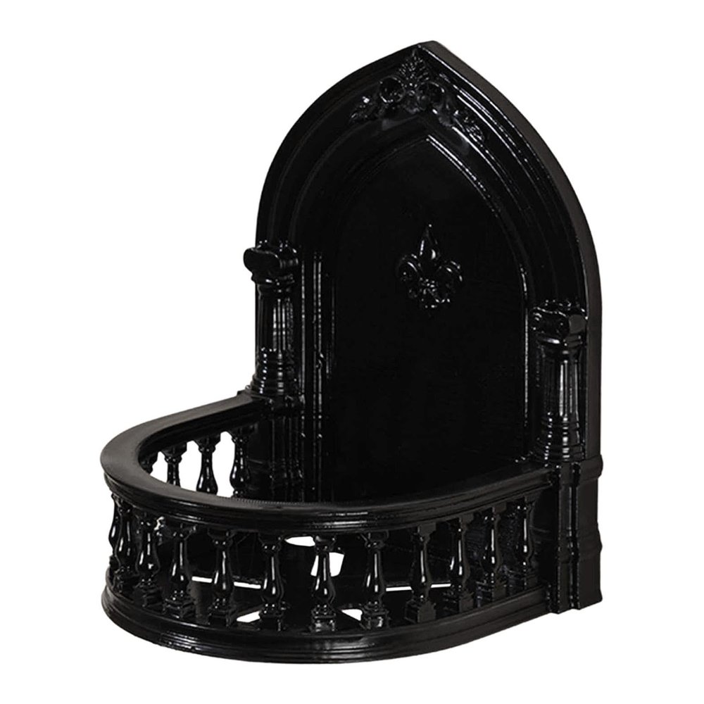 BaotyJie Security Camera Wall Mount Bracket Support Rack Home Holder Adhesion Shelf for Exterior Shop Office Dome Camera Door, Black