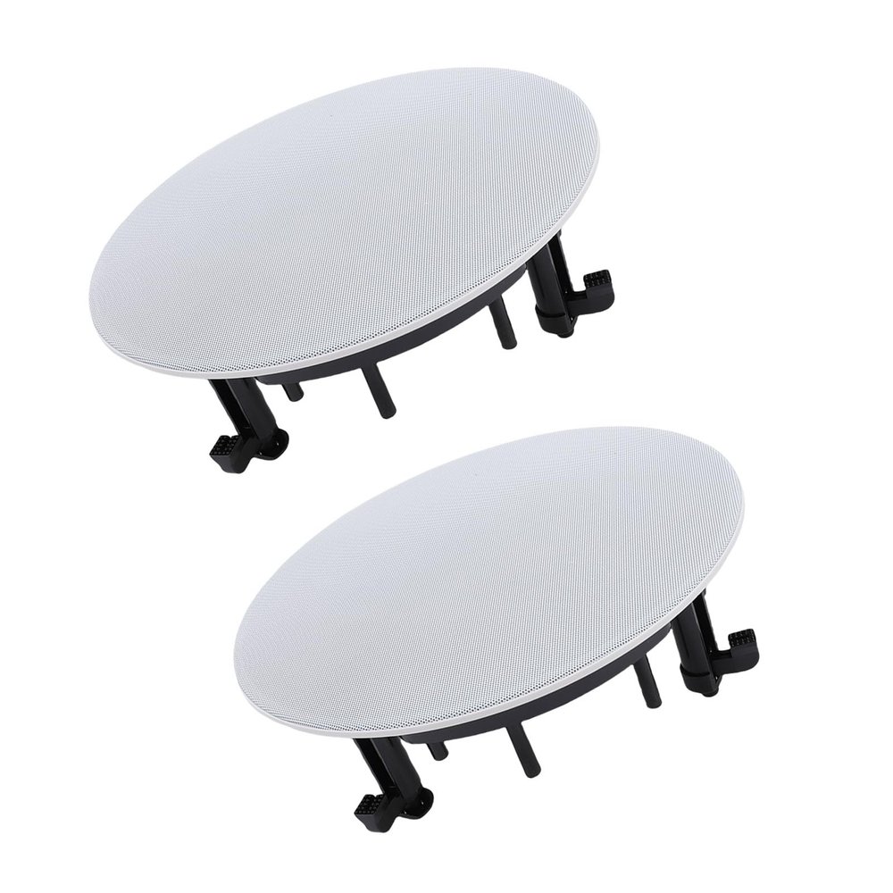 Goshyda 2PCS Magnetic Ceiling Speaker Grille Covers, 280mm Round Rustproof Metal Grill with Base, Easy Install Speaker Protection for Home Theater & Car