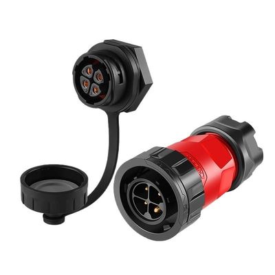 LSTBFZYWT YM20 M20 Aviation 2 3 4pin IP67 Waterproof Plastic Male Plug Female Socket Power Connector for Drone Maritime Mining Industry(3 4pin Set)