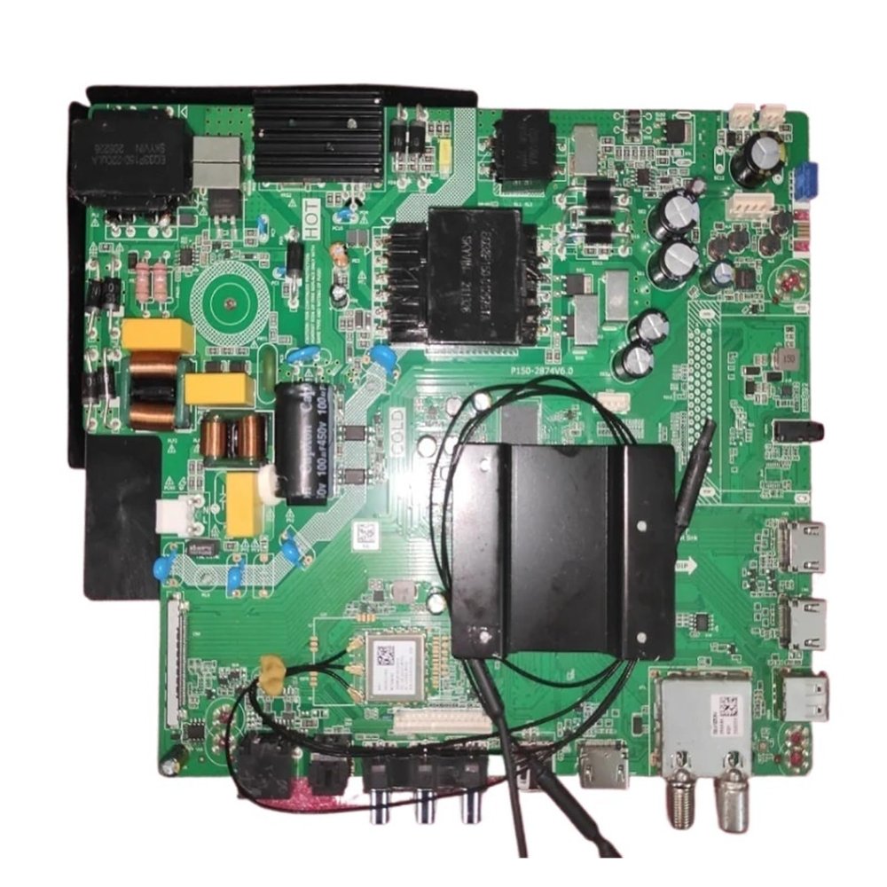 P150-2874V6.0 4K WiFi TV Motherboard Network, 4 Core, 1.5G+8G(2tuner no ci)