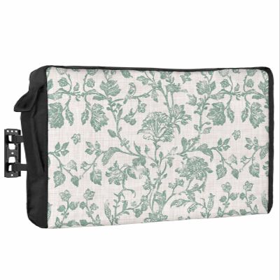 Turquoise Farmhouse Outdoor TV Cover 80"-85" Waterproof & Weatherproof TV Cover for Outside 600D Thick TVs Enclosure Vintage Flower Leaf Botanical Plant Flat Television Display Screen Protector