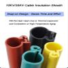 1 Meter Snap-on High Voltage Insulation Protection Sleeve, Electrical Insulating Sleeves for Live-line Work Bare Cable Wire, Customizable Insulated Sheath(4mm) view 3