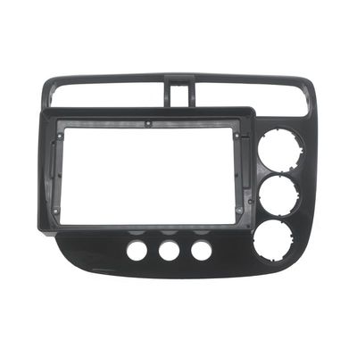 9'' Car Radio Stereo Dash Frame Fascia Bezel Panel Compatible for Honda Civic 2001 02 03 04 05 Mount Kit RHD