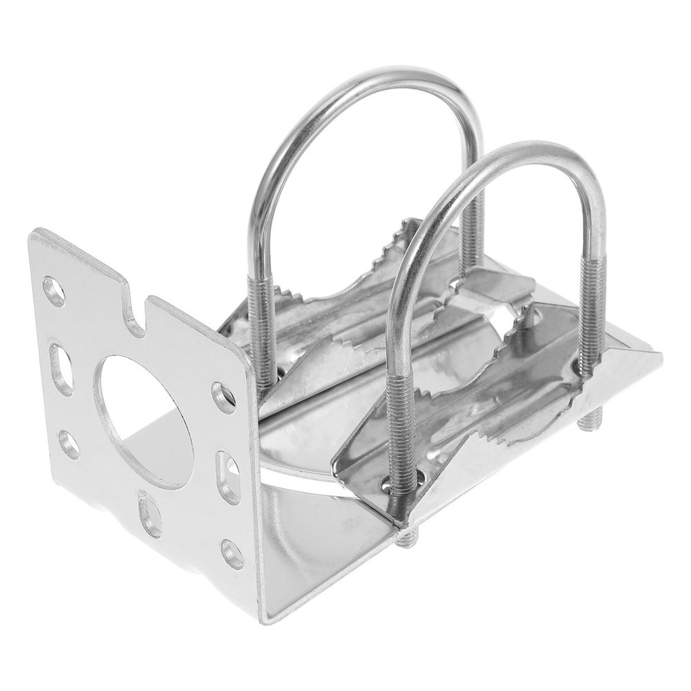 Housoutil Outdoor Aluminum Alloy Antenna Mount Bracket Pole for Outside Antenna with Sturdy Wall Mounting Clamp for Mining Machine Extenders