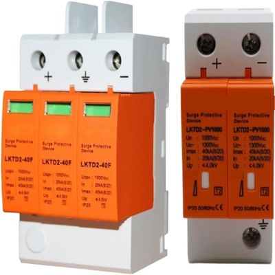 2P 3P DC1000V 20-40KA Surge Arrestor Protective Device for Solar PV System Arrester Surge Protector High Performance(2P)(3P)