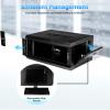 4U Wall Mount Server Rack Cabinet Enclosure, IT Network Rack Enclosure Lockable Door and Side Panels Black, Lockable Server Case for IT Equipment, A/V Devices view 2