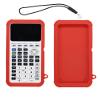 Case for Texas Instruments TI-84 Plus CE Graphing Calculator,WUNIAK Soft Silicone Protective Portable Cover with Lanyard,Anti-Scratch Shock Resistant Shell for TI-84 Plus CE/CE-T/CE-Python,Red view 1