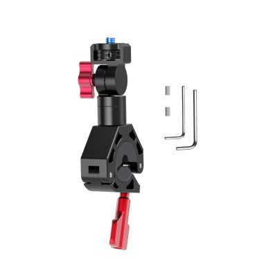 Quick Release Action Camera Handlebar Mount with 360 Adjustable Rotation Aluminum Alloy Clamp for Bikes Motorcycles Quick Release Action Camera Mount