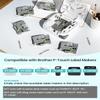 6-Pack Label Maker Tape 12mm 0.47" Clear TZe-131 Replacement for Brother P Touch Label Tape TZe131 TZ-131, Compatible with Brother Ptouch PT-D210 PT-H110 PT-D220 PT-D400, Black on Clear view 2