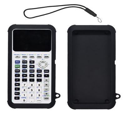 Case for Texas Instruments TI-84 Plus CE Graphing Calculator,WUNIAK Soft Silicone Protective Portable Cover with Lanyard,Anti-Scratch Shock Resistant Shell for TI-84 Plus CE/CE-T/CE-Python,Black