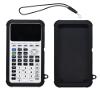 Case for Texas Instruments TI-84 Plus CE Graphing Calculator,WUNIAK Soft Silicone Protective Portable Cover with Lanyard,Anti-Scratch Shock Resistant Shell for TI-84 Plus CE/CE-T/CE-Python,Black view 1