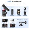 66" Selfie Stick Tripod for GoPro & Phone, Extendable Action Camera Tripod Stand with 360 Ball Head, Remote, Cold Shoe & 1/4" Screw, Compatible with GoPro Hero 14/13/12, DJI Osmo, Insta360 X5 view 3