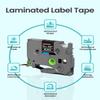 6-Pack Label Maker Tape 12mm 0.47" Black Tze-335 Replacement for Brother P Touch Label Tape TZe335 TZ-335, Compatible with Brother Ptouch PT-D210 PT-H110 PT-D220 PT-D400, White on Black view 4