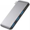 USB C Hub for MacBook Neo/Pro/Air, 4-in-1 Mac Dock with 4K HDMI (Grey view 1
