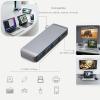 USB C Hub for MacBook Neo/Pro/Air, 4-in-1 Mac Dock with 4K HDMI (Grey view 3
