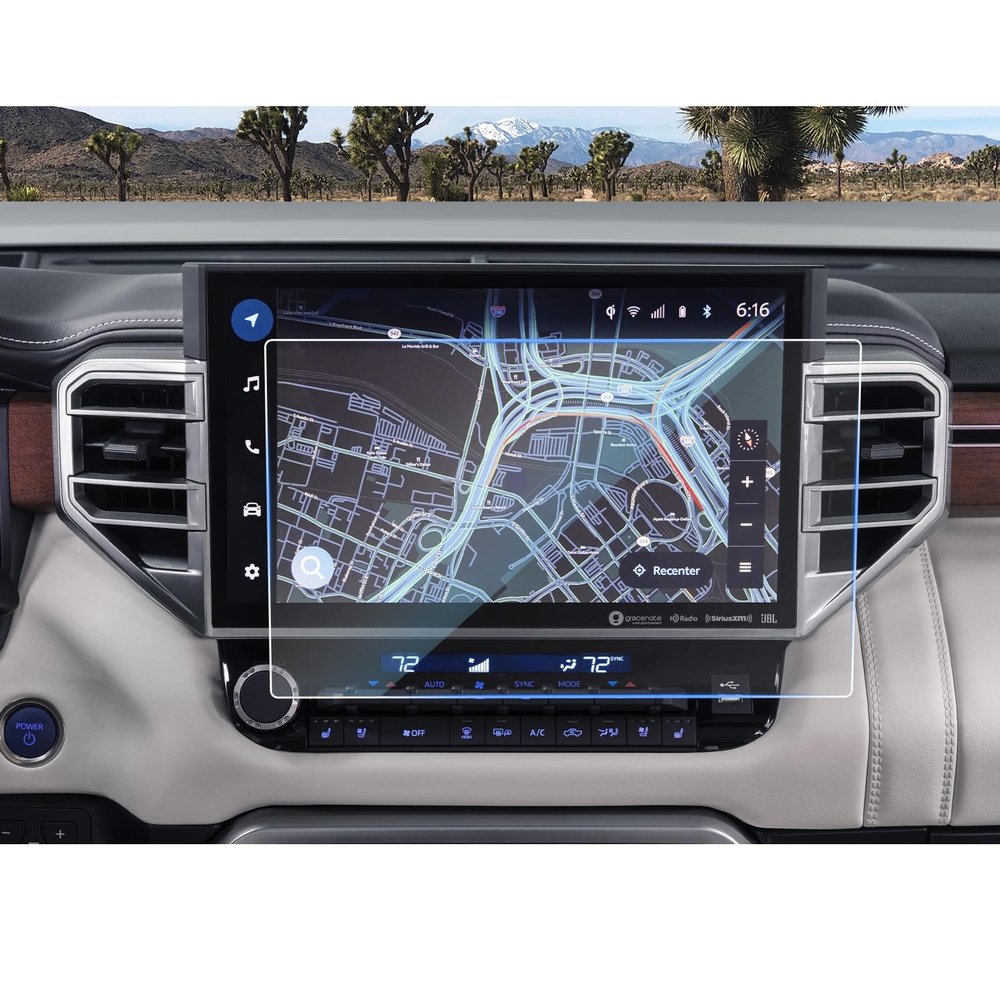 CDEFG Tempered Glass for 2025 2026 Toyota Sequoia Screen Protector, 14 Inch Touchscreen for 2022-2025 2026 Toyota Sequoia Accessories, Screen Cover HD Anti Fingerprints