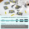 2-Pack Label Maker Tape 12mm 0.47" Yellow Replacement for Brother P Touch Label Tape TZe-631 TZ-631, Compatible with Brother Ptouch PT-D210 PT-H110 PT-D220 PT-D400,Black on Yellow view 2