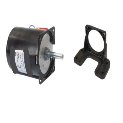 1pcs 100KG 28W 68KTYZ 220 AC Permanent Magnet Motor with Bracket CW/CCW Metal Geared Slow Speed 1 to 110RPM(50rpm with Bracket)