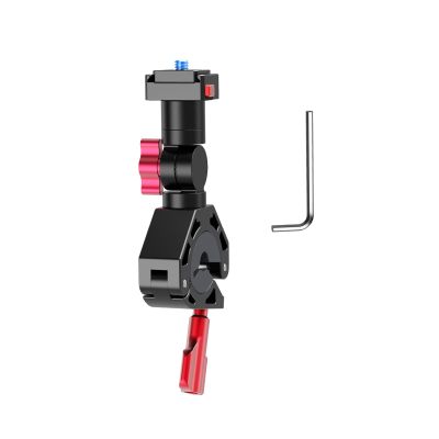 Quick Release Action Camera Handlebar Mount with 360 Adjustable Rotation Aluminum Alloy Clamp for Bikes Motorcycles Quick Release Action Camera Mount
