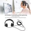 Qianjyvous H390D USB Phone Headset, Binaural Noise Reduction Business Headphone with Phone, Comable Corded Call Center Earphone for Customer Service eting view 3