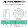 Microscope Aperture,Laboratory Adjustable Aperture,Standard M4 Interface,Diameter 1mm-20mm,Used for Camera Optical Instrument Microscope Slides(Aperture+Bracket) view 3