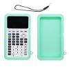 Case for Texas Instruments TI-84 Plus CE Graphing Calculator,WUNIAK Soft Silicone Protective Portable Cover with Lanyard,Anti-Scratch Shock Resistant Shell for TI-84 CE-T/CE-Python,Lavender Gray view 1