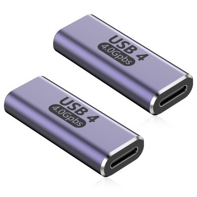 USB C Female to Type C Female Adapter,USB C Coupler TypeC Extension Adopter iPhone Charging Extender Adapter for Apple iPhone 17 16 15 Pro Max Thunderbolt 4/3 Data Transfer 8K@60Hz Video