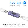 USB C Female to Type C Female Adapter,USB C Coupler TypeC Extension Adopter iPhone Charging Extender Adapter for Apple iPhone 17 16 15 Pro Max Thunderbolt 4/3 Data Transfer 8K@60Hz Video view 2