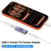 USB C Female to Type C Female Adapter,USB C Coupler TypeC Extension Adopter iPhone Charging Extender Adapter for Apple iPhone 17 16 15 Pro Max Thunderbolt 4/3 Data Transfer 8K@60Hz Video view 3