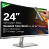 [2-Pack] 24 Inch Reusable Nano Bezel Anti-Glare Computer Privacy Screen for Monitor, 16:9 Aspect Ratio, Residue-Free Removable Anti-Spy Filter, Eye Protection Anti-Blue Light Desktop Security Shield view 1