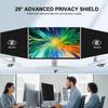 [2-Pack] 27 Inch Reusable Nano Bezel Anti-Glare Computer Privacy Screen for Monitor, 16:9 Aspect Ratio, Residue-Free Removable Anti-Spy Filter, Eye Protection Anti-Blue Light Desktop Security Shield view 3