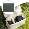 BaotyJie Camera Bag Insert Shockproof Equipment Photography Pouch Protection Portable Outdoor Compartment Padded Inner Case, Grey M view 2