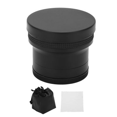 58mm 025x. Super Macro Fisheye Lens, Thread Lens for DSLR SLR Camera, Quality Aluminum Alloy with Optical Glass, Low Dispersion Coating for HD Images, Includes