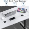 Desk Power Grommet, Haylink Recessed Power Outlet with AC Plug & Fast Charging USB A+C | 6.56FT Cable | 2" Pre-Cut Hole| for Modern Desk, Kitchen Island & Workshop, Black view 2