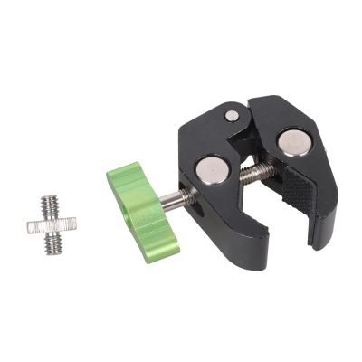 Aluminum Alloy Crabs Clamp Adapters 1/4 3/8 Female Threads for Photography Gear Mounting Solution Portable Super Clamp for Tripods