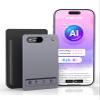 AI Voice Recorder, Note AI Recorder w/Case, App Control, Transcribe & Summarize with AI Technology, Support 152 Languages, 64GB Memory, Audio Recorder for Lectures, Meetings, Calls, Gray view 1