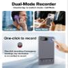 AI Voice Recorder, Note AI Recorder w/Case, App Control, Transcribe & Summarize with AI Technology, Support 152 Languages, 64GB Memory, Audio Recorder for Lectures, Meetings, Calls, Gray view 2