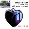 Heart Pendant Voice Recorder - 200h Storage Mini Hidden Recorder with Voice Activation & Noise Reduction, 35h Continuous Recording, Portable for Meetings, Lectures, Interviews (4GB) view 3