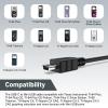 TI 84 Cord Compatible with Texas Instruments TI-84 Plus, TI-84 Plus CE, TI-84 Plus C Silver Edition, TI-89 Titanium, TI-Nspire CX II, TI-Nspire CX II CAS, TI Nspire CX CAS Graphing Calculator (3.3ft) view 2