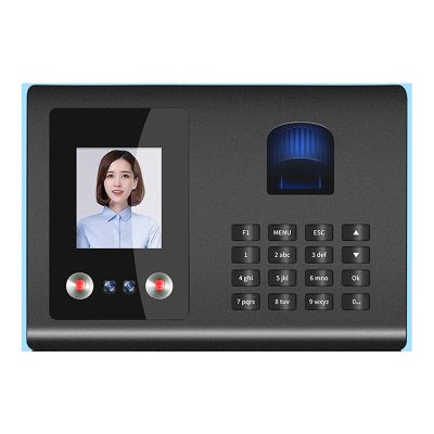 DFEDHF Biometric Employee Attendance Machine Attendance Machine Fingerprint Punch Card Face Facial Recognition Chinese English Spanish Brush Face to Work for Small Businesses an,