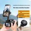 2. Cold Shoe Phone Monitor Bracket with 1/4in Thread Hole Quick-Clamp Tripod Mount for DSLR Camera Phone Mount view 2