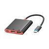 Aluminum USB Create Expansion Dock 3 Harbors 4K A Change Compatible Extreme Thin Plan for Notebook Panel Immediate Use Aluminum Create Center view 1