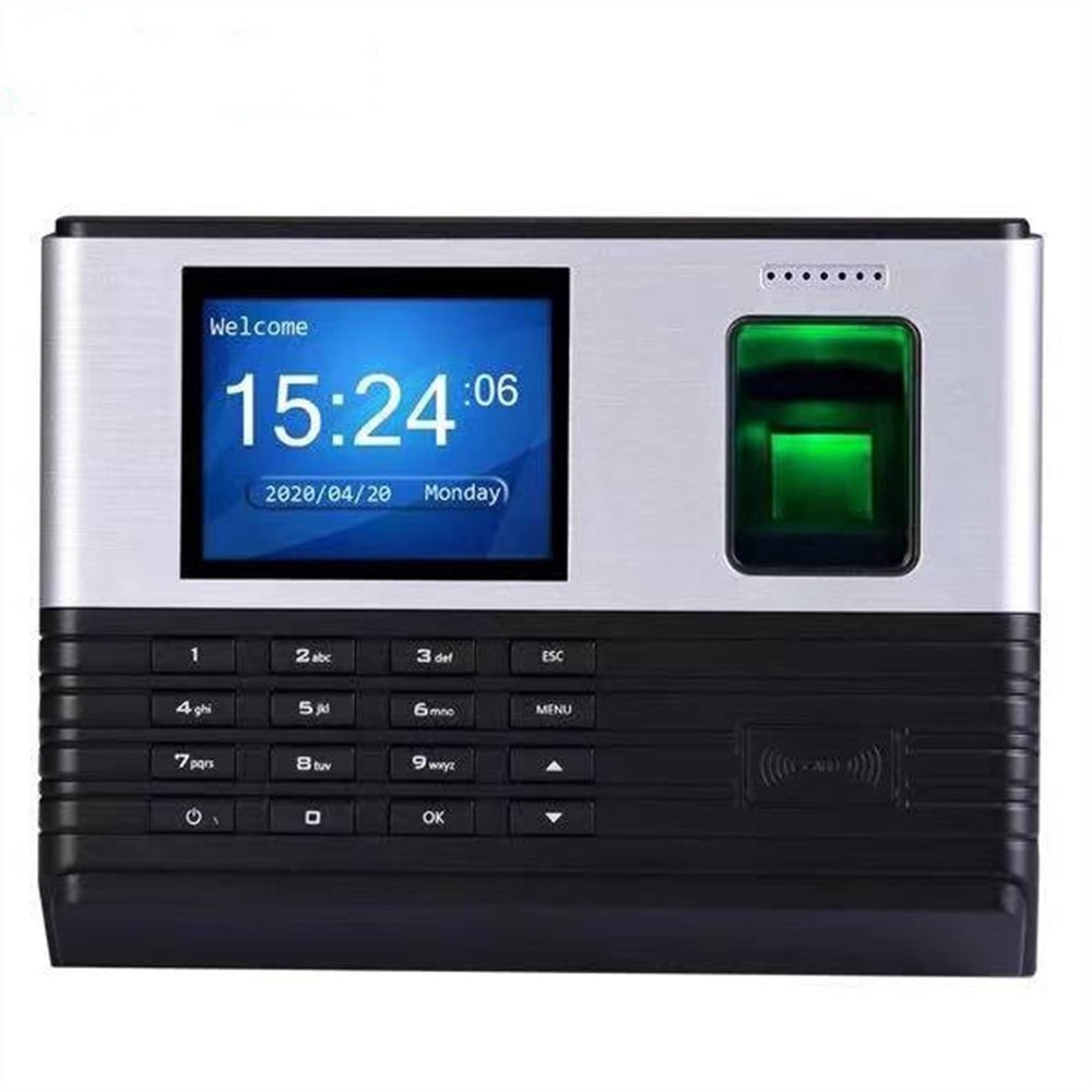 DFEDHF Biometric Employee Attendance Machine Smart Attendance Machine Time Clocks for Employees Small Business AL355 WiFi TCP IP Fingerprint Password Swipe Attendance Machine fo,