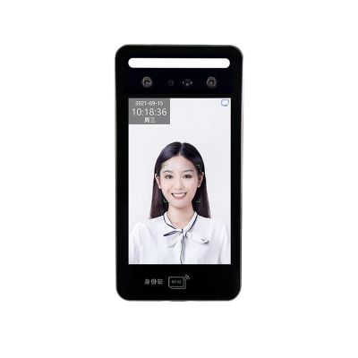 DFEDHF Biometric Employee Attendance Machine AI09S All-in-one Dynamic Face All-in-one Machine for Swiping ID Card, Person and Card, Face Recognition Time Attendance Access Contr,
