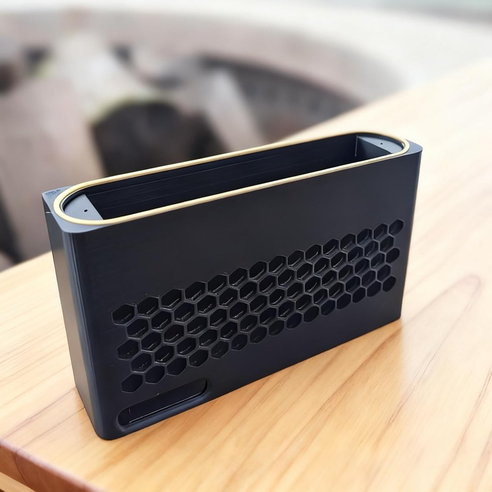 Portable Speaker Casing Compatible with Wuzhi Audio ZK-1001U, Speaker Case with Easy-Access Ports and Pre-Drilled Mounting Holes