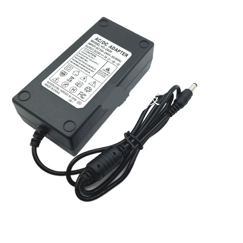 24V3A Power Adapter 110V/220V AC to 24V3A2A Power Charger DC 24 Volt(EU)