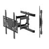 32-70" Flat/Curved TV Wall Mount  Full Motion Style, Swivel Tilt Bracket With Articulating Dual Arms, Max VESA 400x400mm view 3