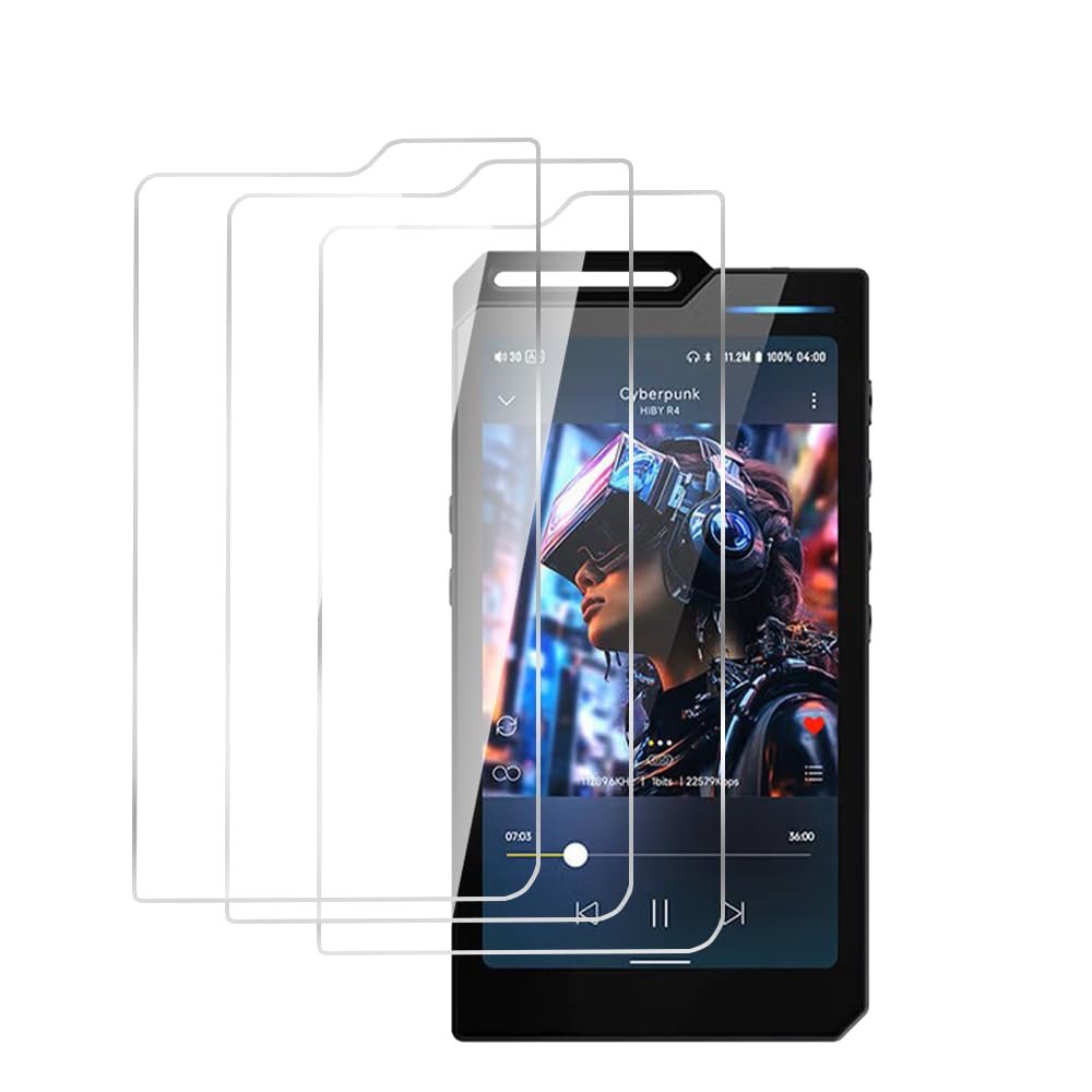 AudioPartner 9H Hardness Premium Scratch-Proof Screen Protector Tempered Glass Protective Film for Hiby R4 EVA / R4 (3PCS)