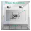 32-65 Inch TV Bracket Wall Mount  Fixed TV Stand, Tilted 15, TV Monitor Holder, VESA 400X400mm, Load 45kg(With Tile) view 4