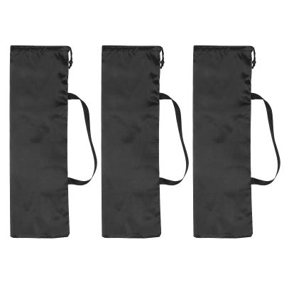 PATIKIL 30 x 10 Inch Tripod Carrying Case, 3 Pack Camera Tripod Carrying Bags Oxford Cloth Padded Bag for Camera Gear Mic Light Stand Sheet Music Photography Accessories, Black
